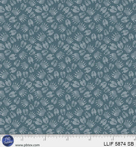 LLIF 5874 SB - TONAL PAWPRINTS - LODGE LIFE by Deane Beesley for P&B Textiles