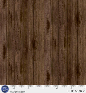 LLIF 5876 Z - WOODEN PLANK STRIPE - LODGE LIFE by Deane Beesley for P&B Textiles