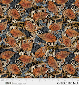 ORIG5186-MU - LEAF DESIGN TOSS - ORIGINS by Jamie Kalvestran for P&B Textiles {The Panel for this Collection is on our Panel Page}