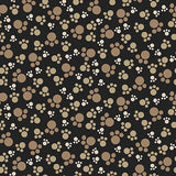 Q-1636-99 BLACK - PAW PRINTS - BIG KITTIES by Shelly Comisky for Henry Glass & Co {Panel for this collection is on our panel page}