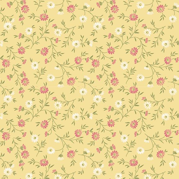 R021396D-YELLOW - DAISY - SHADES OF ROMANCE BY Monika Zhu for Marcus Fabrics