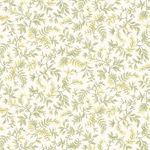 R021398D-SAGE - LEAVES - SHADES OF ROMANCE BY Monika Zhu for Marcus Fabrics