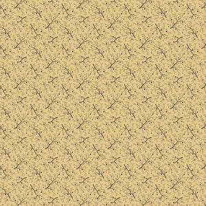 R170584-CREAM - HAUNTED TREE- CHEDDAR AND COAL II - by Pam Buda for Marcus Fabrics