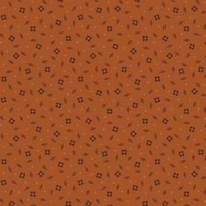 R170587-RUST - SPOOKY SPINNERS - CHEDDAR AND COAL II - by Pam Buda for Marcus Fabrics
