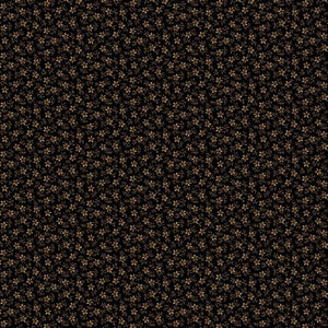 R17088-BLACK - CREEPER VINE- CHEDDAR AND COAL II - by Pam Buda for Marcus Fabrics