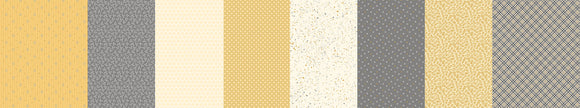 R190740D-YELLOW -STRP IT - BIRDS and BEES by Cindy Staub (Quilt Doodle Designs) for Marcus Fabrics