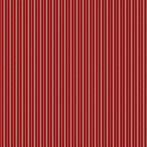 R220706 RED - TICKING - SEASIDE by Paula Barnes for Marcus Fabrics