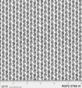 RSP2 5769W - GEO STRIPE - SALT & PEPPER by P&B TEXTILES