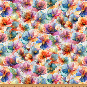 X5625-130 MULTI - FLOURISH by Hoffman Fabrics