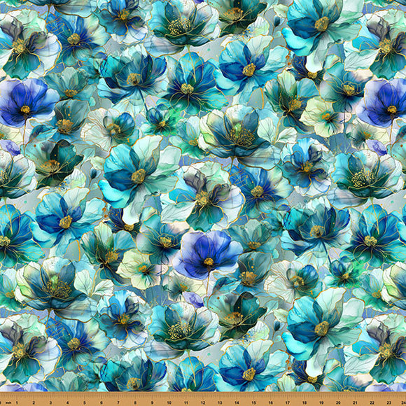 X5625-174 SEAMIST - FLOURISH by Hoffman Fabrics