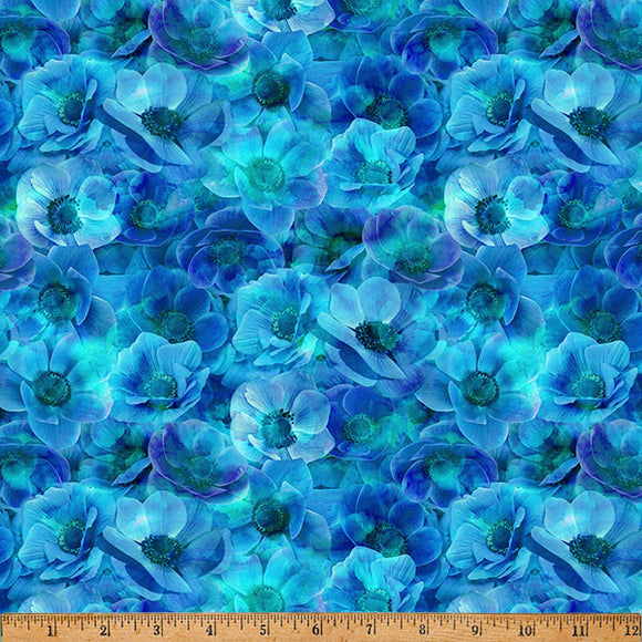 X5629-17 COBALT - FLOURISH by Hoffman Fabrics