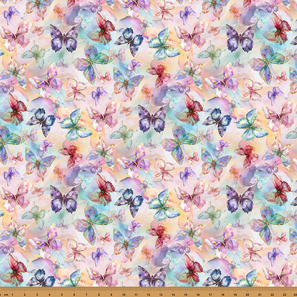 X5630-135 PASTEL - FLOURISH by Hoffman Fabrics