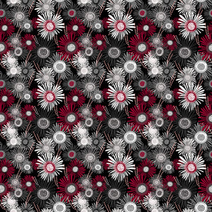 Y4263-3 BLACK - MERLOT by Teresa Magnuson for Clothworks Fabrics