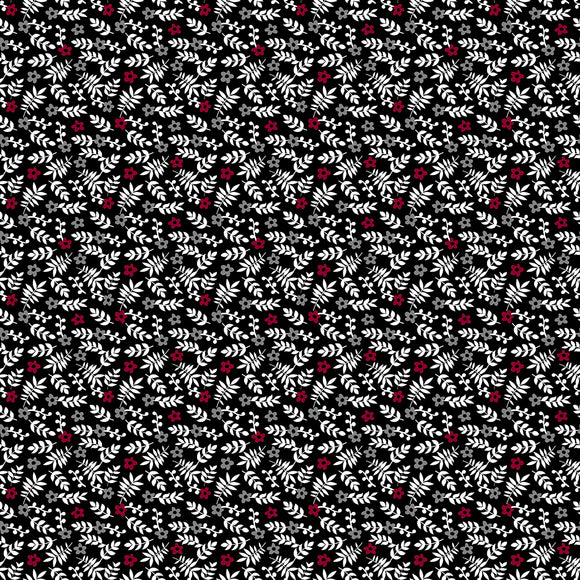 Y4264-3 BLACK - MERLOT by Teresa Magnuson for Clothworks Fabrics