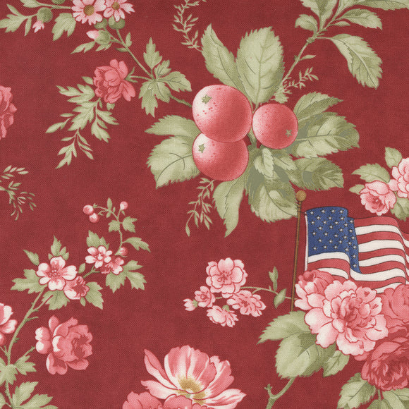 14940 13 RED - ISABELLA by Minick & Simpson for MODA FABRICS