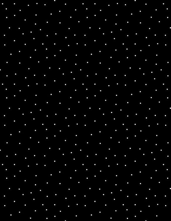 1817-39131-991 BLACK/WHITE - ESSENTIAL PINDOTS BY WILMINGTON PRINTS