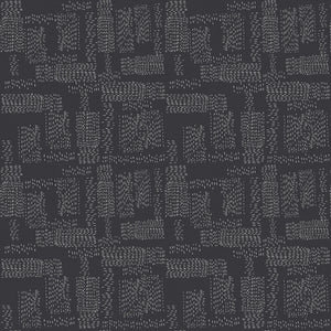 23067 KANTHA CLOTH - DARK GREY - ROAM by Emmie K for Paintbrush Studio Fabrics