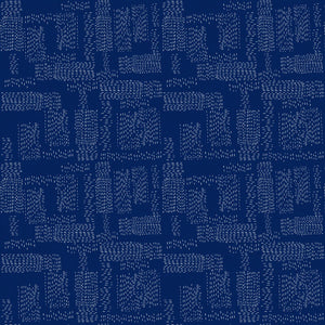 23069 KANTHA CLOTH - DARK BLUE - ROAM by Emmie K for Paintbrush Studio Fabrics
