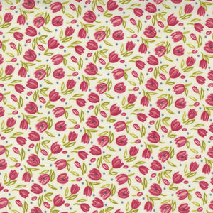 48713 11 CREAM - TULIP TANGO/by Robin Pickens for MODA FABRICS