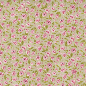 48713 12 WASHED LINEN - TULIP TANGO/by Robin Pickens for MODA FABRICS