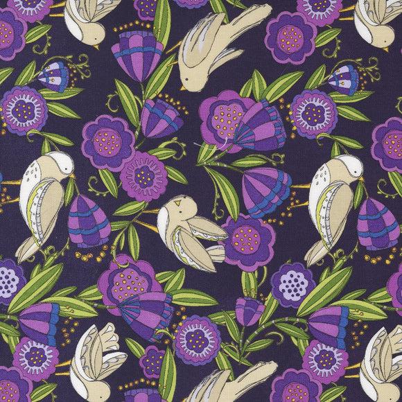 48722 15 AMETHYST - PANSYS POSIES by Robin Pickens for Moda Fabrics