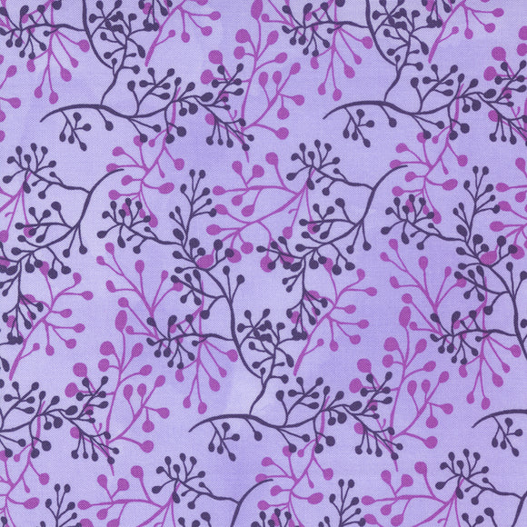 48724 23 LAVENDER - PANSYS POSIES by Robin Pickens for Moda Fabrics