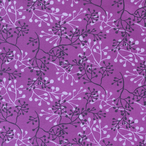 48724 24 PLUM - PANSYS POSIES by Robin Pickens for Moda Fabrics