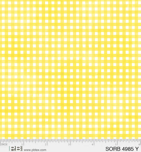 4985-Y - GINGHAM - SORBET by P&B TEXTILES