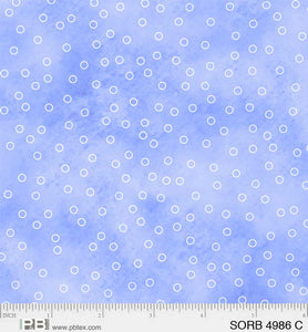 4986-C - TOSSED DOTS - SORBET by P&B TEXTILES