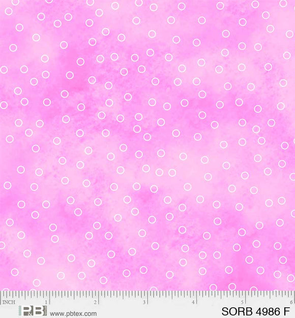 4986-F - TOSSED DOTS - SORBET by P&B TEXTILES