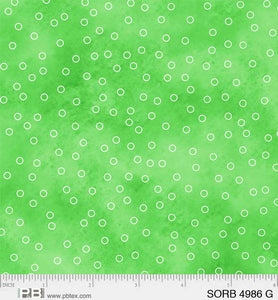 4986-G - TOSSED DOTS - SORBET by P&B TEXTILES