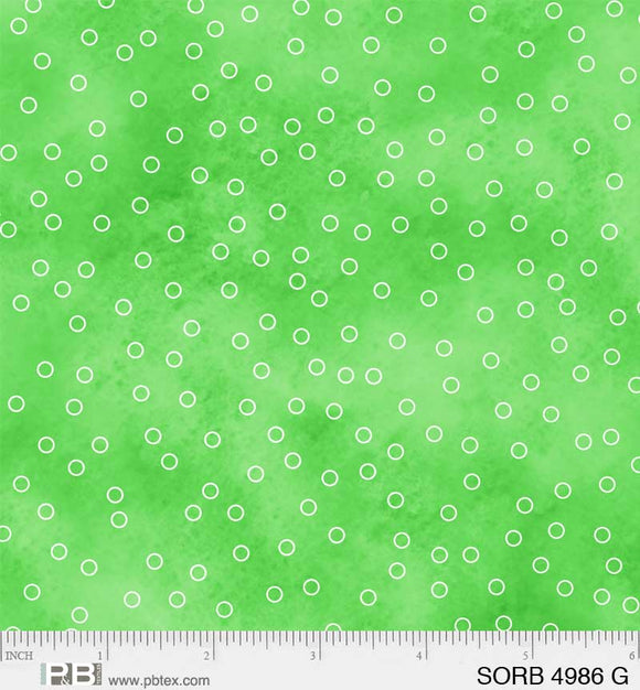4986-G - TOSSED DOTS - SORBET by P&B TEXTILES