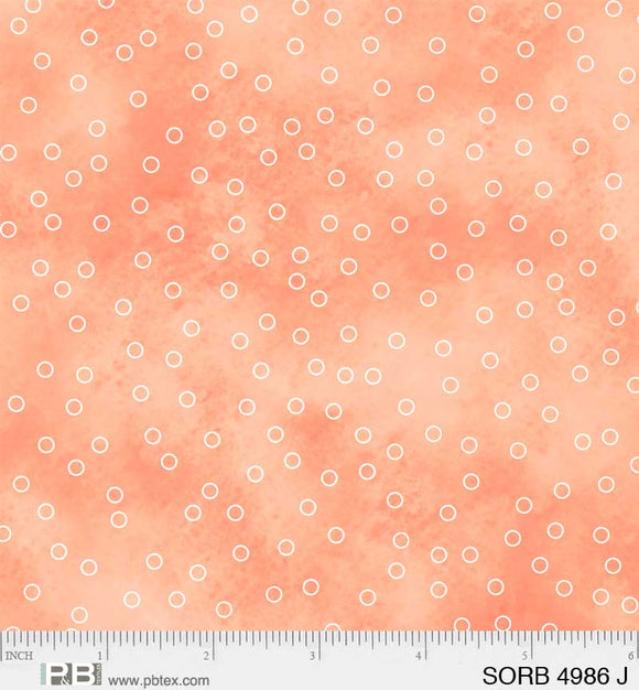 4986-J - TOSSED DOTS - SORBET by P&B TEXTILES