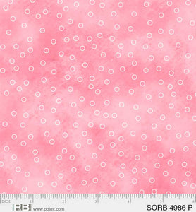 4986-P - TOSSED DOTS - SORBET by P&B TEXTILES