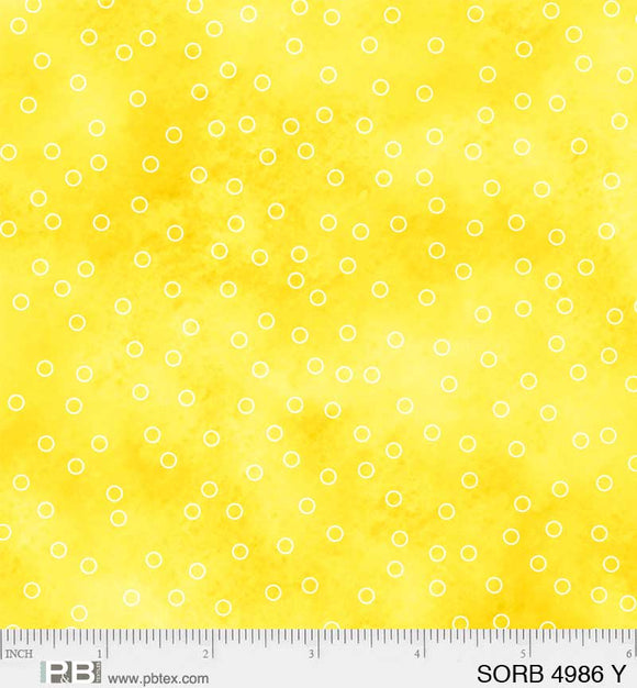4986-Y - TOSSED DOTS - SORBET by P&B TEXTILES