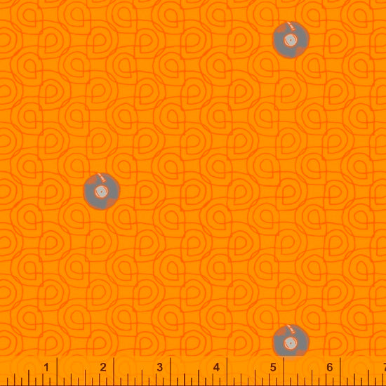52157-7 ZINNIA/RECORDS/FAVORITE THINGS/by Shayla Wolf for Windham Fabrics