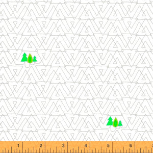 52158-2 WHITE/TREES/FAVORITE THINGS/by Shayla Wolf for Windham Fabrics