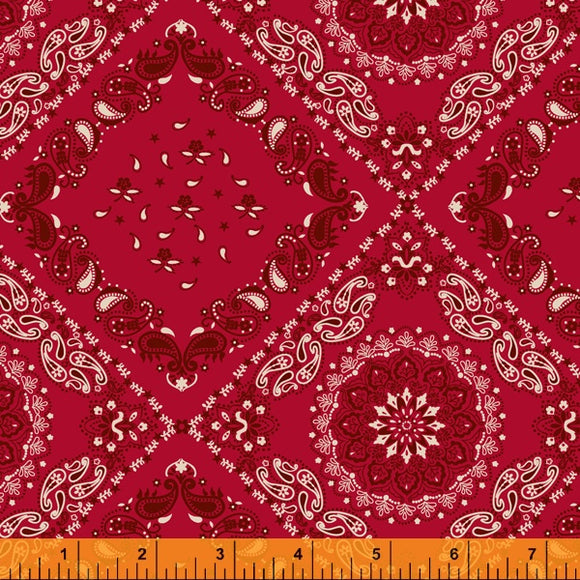 52198A-5 - RED BANDANA/HUDSON by Whistler Studios for WINDHAM FABRICS