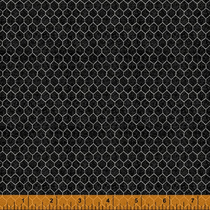 52769-2 FARMERS MARKET BLACK/CHICKEN WIRE/ by Whistler Studios for WINDHAM FABRICS