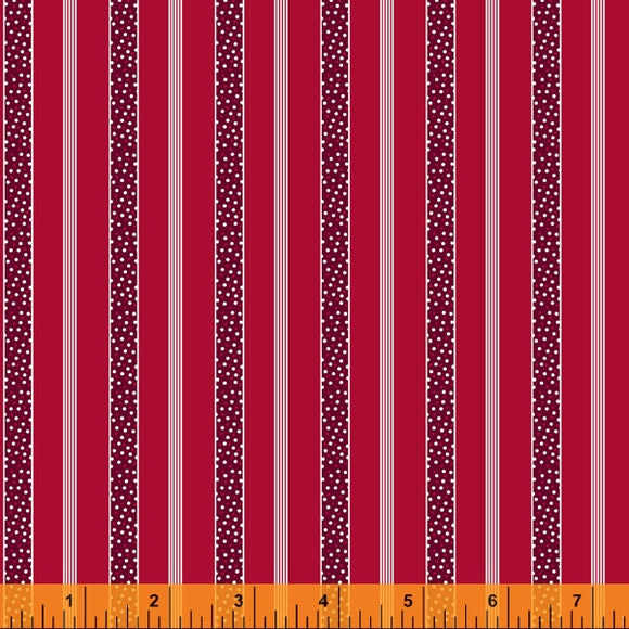 52949-5 -RED CONFETTI STRIP/HUDSON by Whistler Studios for WINDHAM FABRICS