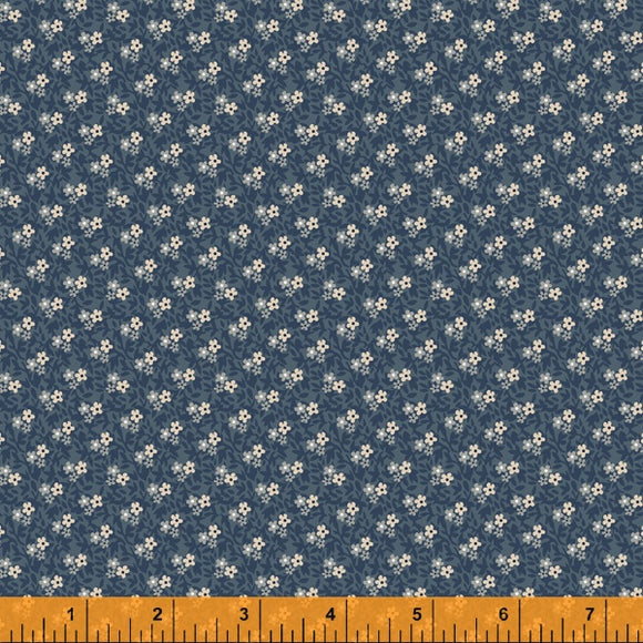 52951-7 - SLATE PICKED DAISIES/HUDSON by Whistler Studios for WINDHAM FABRICS