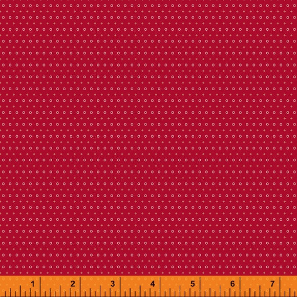 52953-5 -RED TINY MARKS/HUDSON by Whistler Studios for WINDHAM FABRICS