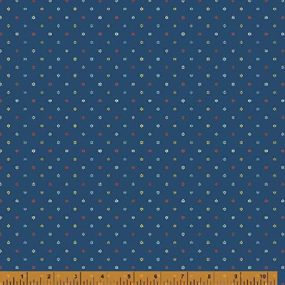 53014-4 NAVY - FORGET ME NOT by Allison Harris for Windham Fabrics