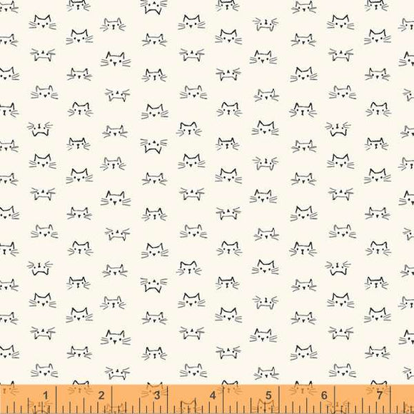 53174-3 KITTIES - PARCHMENT - LITTLE WHISPERS by Whistler Studios for Windham Fabrics