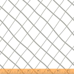 53175-1 WAVY PLAID - WHITE - LITTLE WHISPERS by Whistler Studios for Windham Fabrics