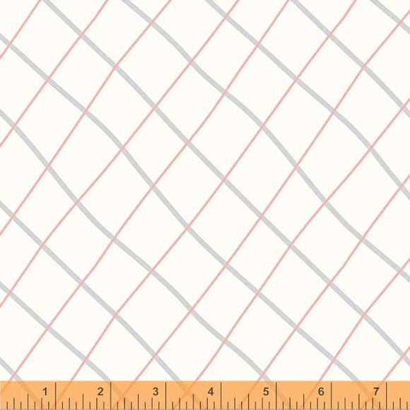53175-2 WAVY PLAID - IVORY - LITTLE WHISPERS by Whistler Studios for Windham Fabrics