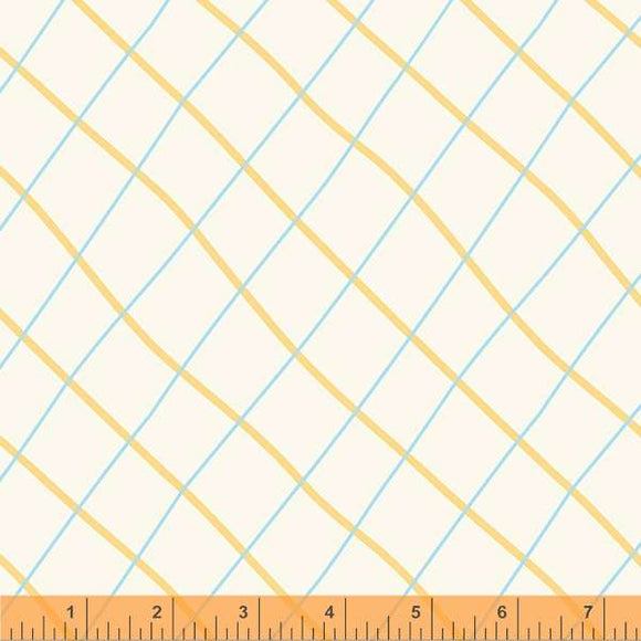53175-3 WAVY PLAID - PARCHMENT - LITTLE WHISPERS by Whistler Studios for Windham Fabrics