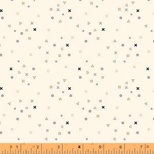 53181-3 XOXO - PARCHMENT - LITTLE WHISPERS by Whistler Studios for Windham Fabrics
