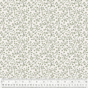 53480-1 IVORY QUILTING COTTON - ON THE VINE - SABRINA by Whistler Studios for Windham Fabrics