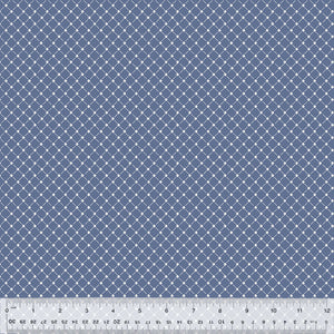 53481-6 CHAMBRAY QUILTING COTTON - GARDEN FENCE - SABRINA by Whistler Studios for Windham Fabrics